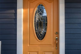 Roslindale-MA-New-Yellow-ProVia-Entry-Door-With-Decorative-Glass-Solid-State-Construction