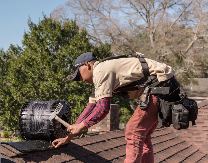 GAF Asphalt Roof Replacement - Attic Ventilation - Central MA